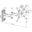 ProperAV Lockable Swing Arm Full Motion Motorhome / RV / Caravan / Boat 13 – 43” TV Bracket (15kg Capacity / VESA Max. 200x200) – Silver - maplin.co.uk