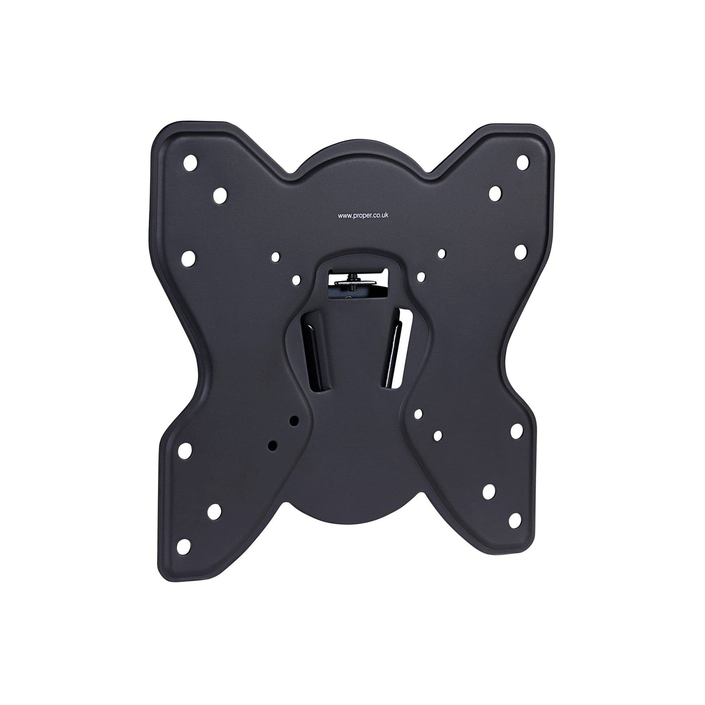 ProperAV Fixed 23" - 43" Flat TV Wall Bracket (25kg Capacity / VESA Max. 200x200) - Black