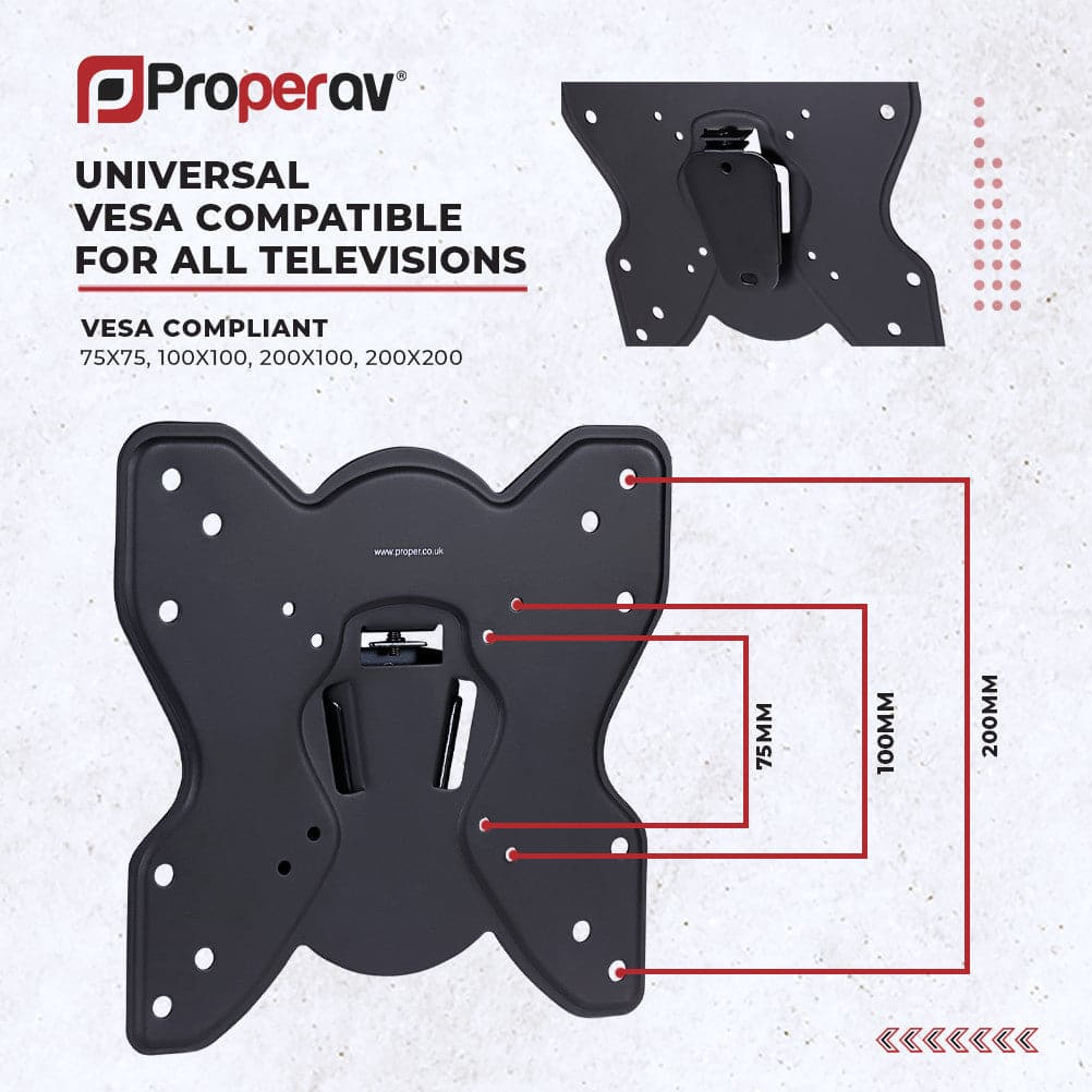 ProperAV Flat TV Wall Bracket (23