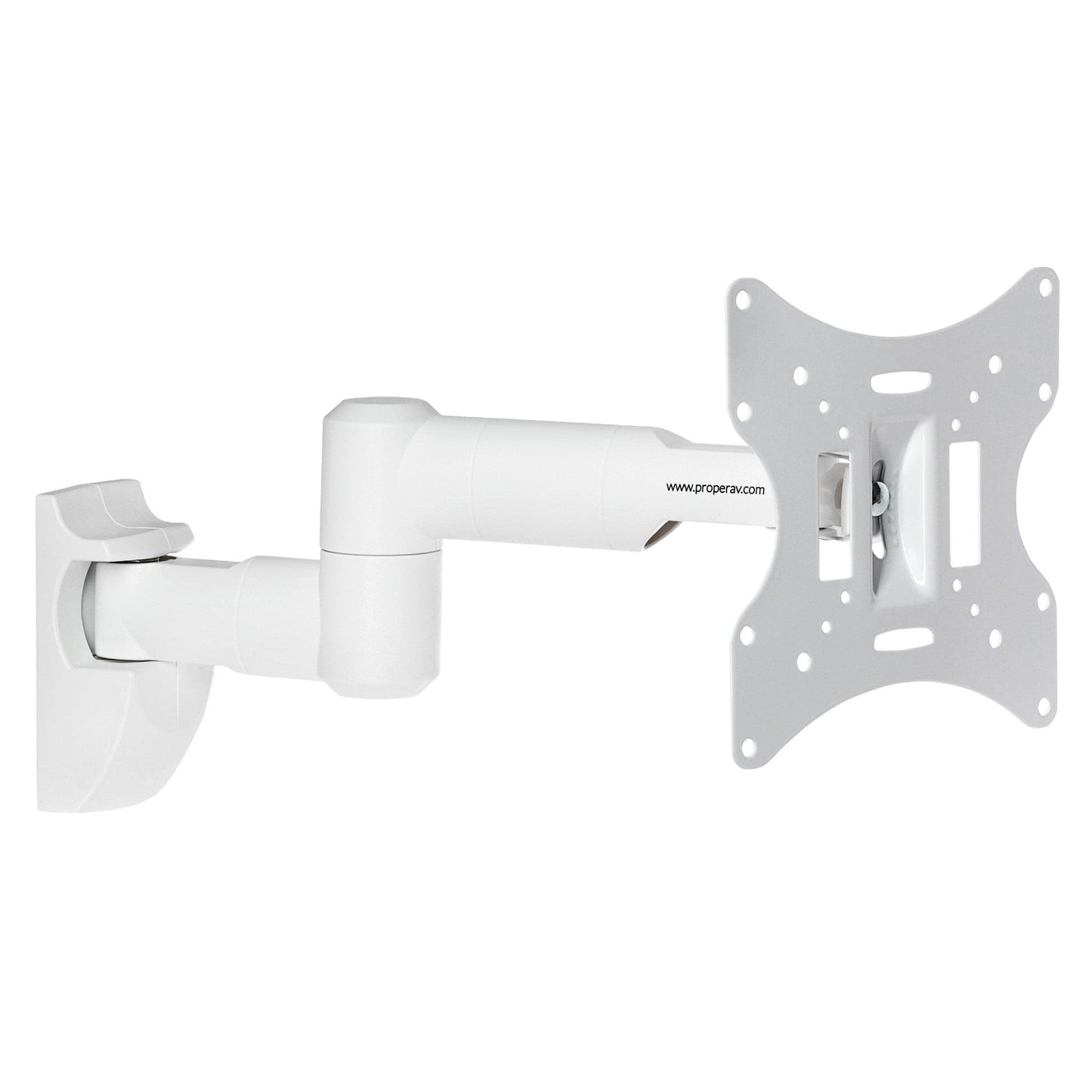 ProperAV Dual Pivot Swing Arm 20° Tilt 23" - 43" TV Wall Bracket (30kg Capacity / VESA Max. 200x200)