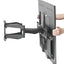 ProperAV Heavy Duty Swing Arm 37" - 70" TV Wall Bracket (45kg Capacity / VESA Max. 600x400) - Black