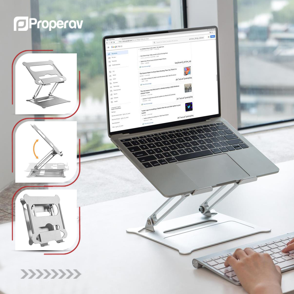 Aluminium laptop stand deals