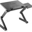 ProperAV Laptop, Tablet or Monitor Riser Stand with Extending Legs & Mouse Pad Side Mount - Black - maplin.co.uk