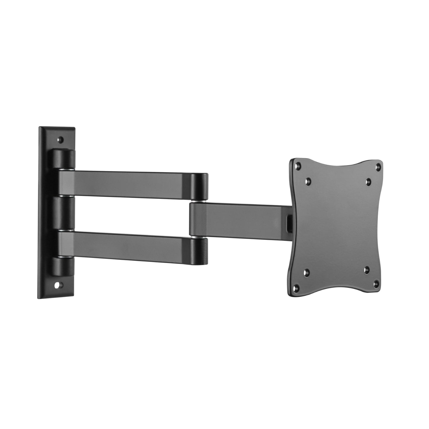 ProperAV Heavy Duty Swing Arm 70° Tilt 13" - 28" TV Wall Bracket (15kg Capacity / VESA Max. 100x100)