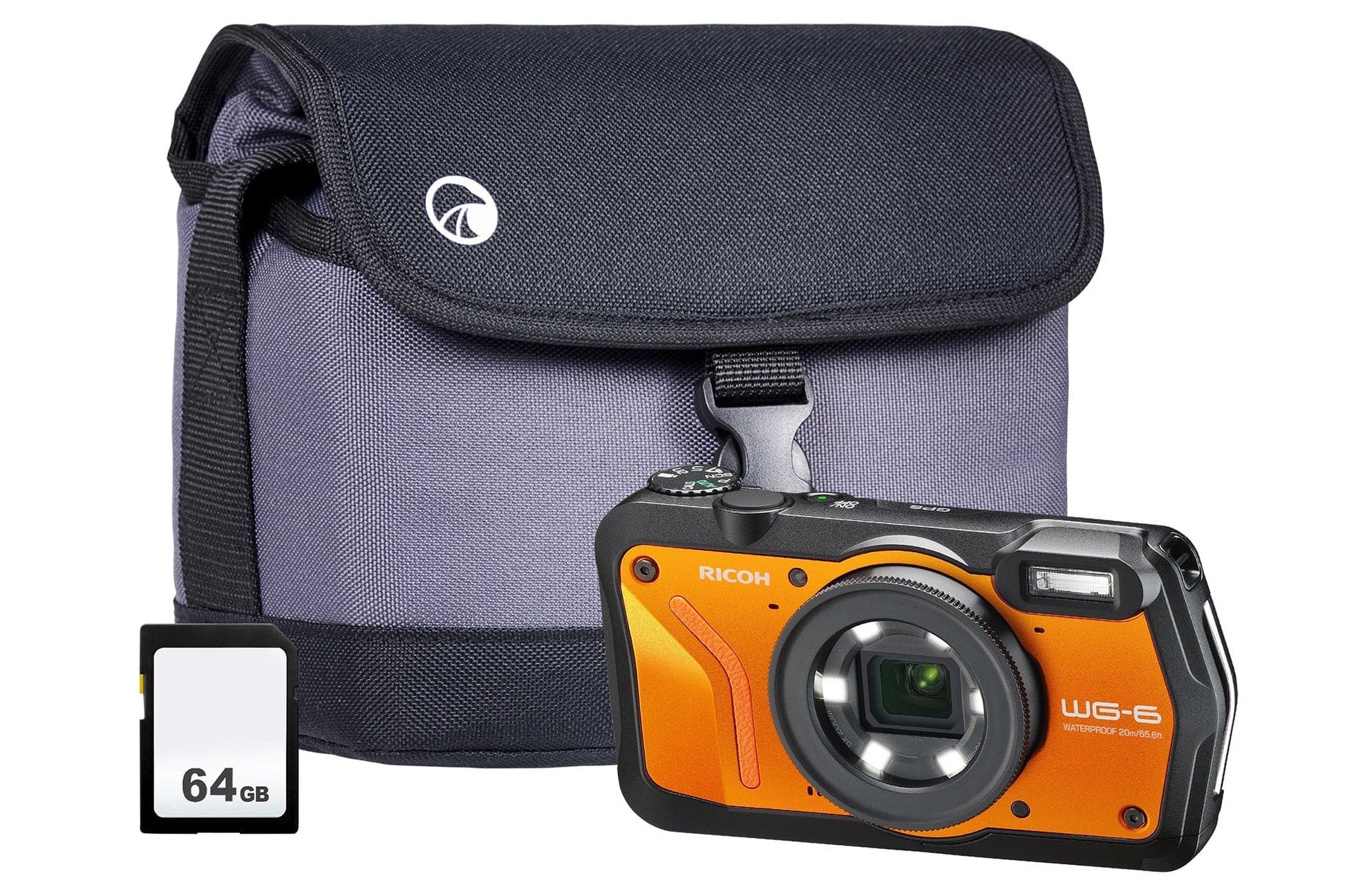 Ricoh WG-6 20MP 5x Zoom Tough Compact Camera - Orange - maplin.co.uk