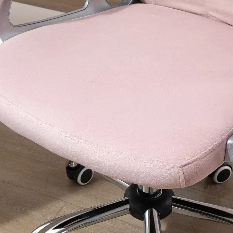 ProperAV Extra Ergonomic 360° Swivel Diamond Tufted Padded Base Office Chair with 5 Castor Wheels - maplin.co.uk