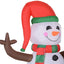 HOMCOM Outdoor Inflatable LED Snowman and Penguins Christmas Decorations - maplin.co.uk