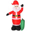 HOMCOM 7.5ft Inflatable LED Christmas Santa Claus Outdoor Decoration - maplin.co.uk