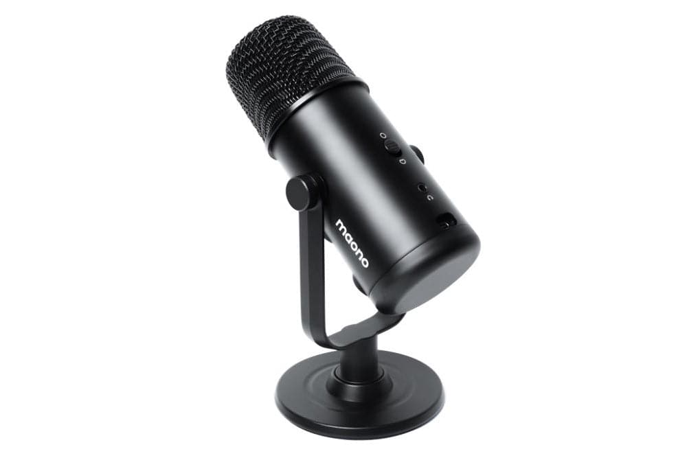 Maono USB-C Studio Desk Top Podcast Microphone Kit with Portable Mid-Size Tripod - maplin.co.uk