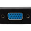 Maplin Mini HDMI Male to VGA Female / 3.5mm Audio Port Adapter - Black, 15cm