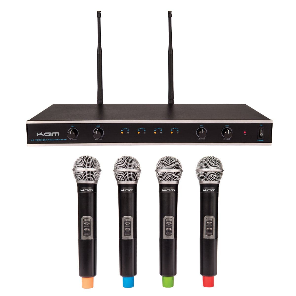 Kam Quartet ECO Wireless Microphone System with 4 Mics - maplin.co.uk