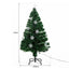 HOMCOM 4ft Fibre Optic LED Artificial Christmas Tree with Snowflakes Ornaments - maplin.co.uk