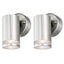 4lite Marinus GU10 Single Direction Outdoor Wall Light without PIR - Stainless Steel - maplin.co.uk