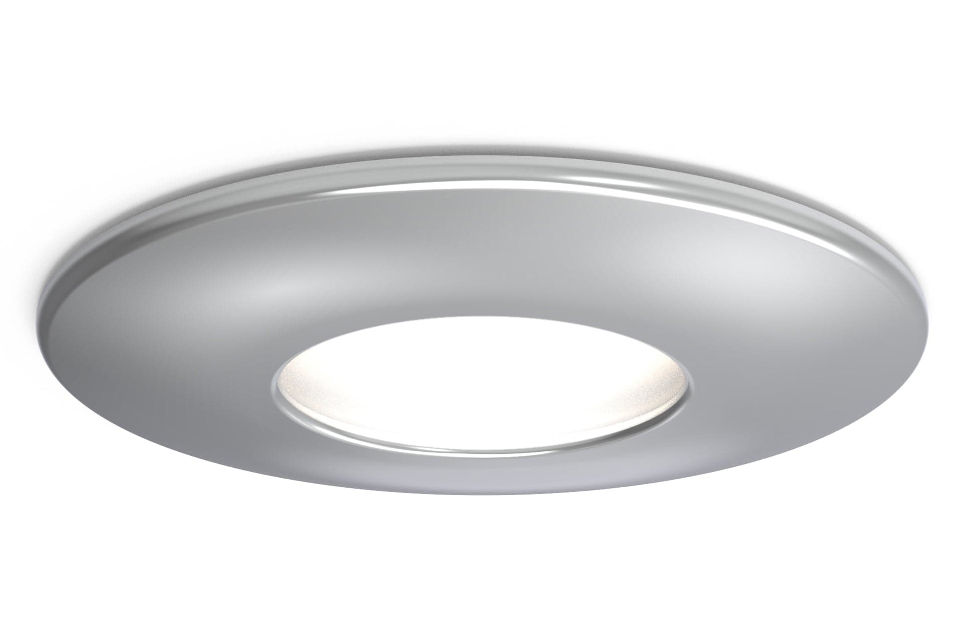 4lite IP20 GU10 Fire-Rated Downlight - Chrome - maplin.co.uk