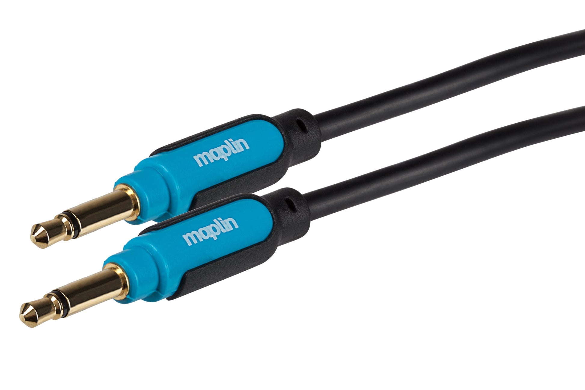 Maplin 3.5mm Aux Mono 2-Pole Jack Plug to 3.5mm 2-Pole Jack Plug Cable - Black, 3m - maplin.co.uk