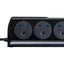 Masterplug 2m 6 Socket 13A plus 2x USB-A Ports Extension Cable Lead - Black - maplin.co.uk