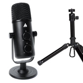 Maono USB-C Studio Desk Top Podcast Microphone Kit with Portable Mid-Size Tripod - maplin.co.uk
