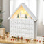 HOMCOM 24-Drawer Light Up Wooden Christmas Advent Calendar - maplin.co.uk