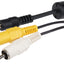 Maplin 2.5mm 3 Pole Jack Plug to Twin 2 Pole RCA Phono Jack Plug Cable - Black, 1.8m