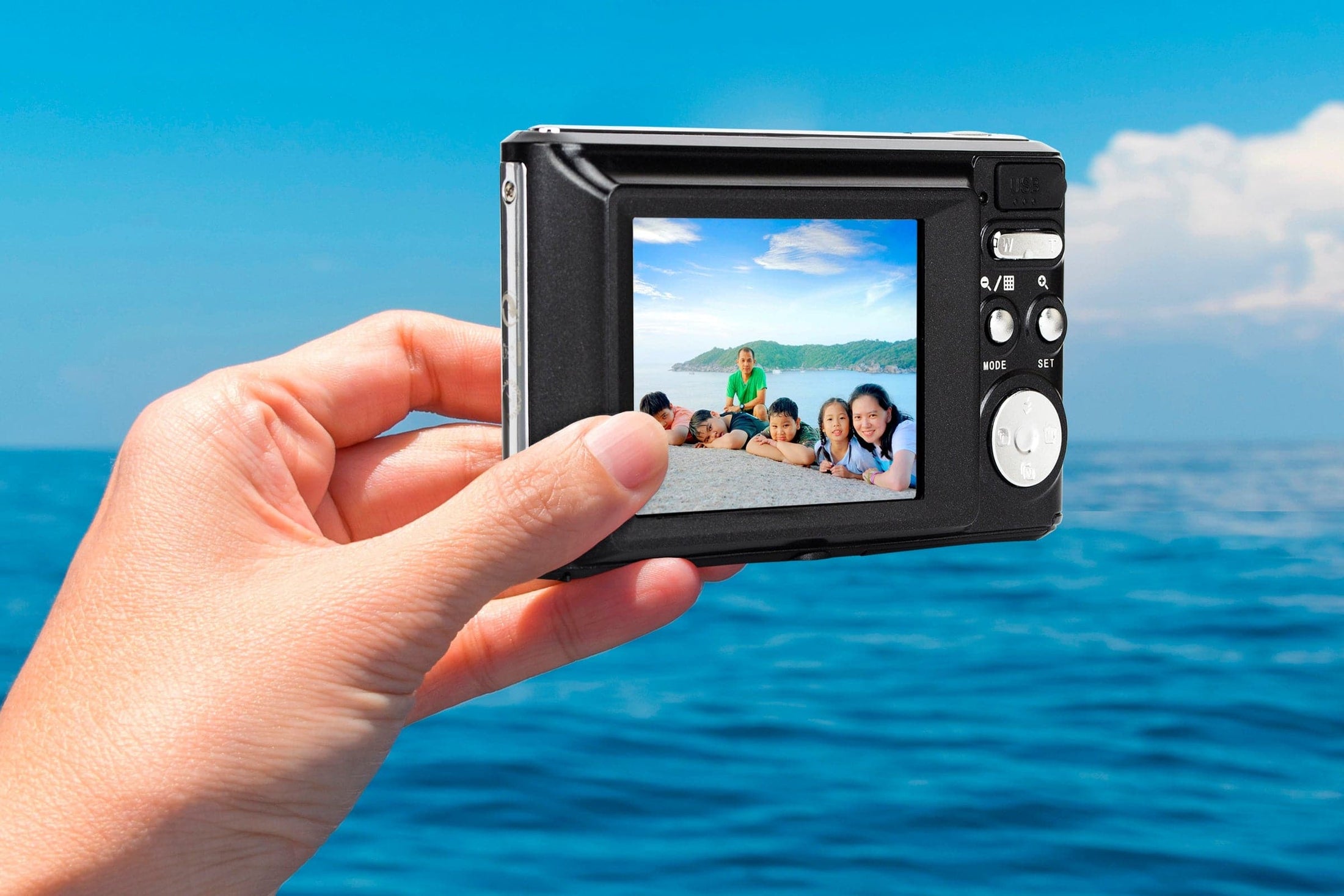 Appareil Photo Numérique Compact, 24 MP, Ecran LCD 2,4