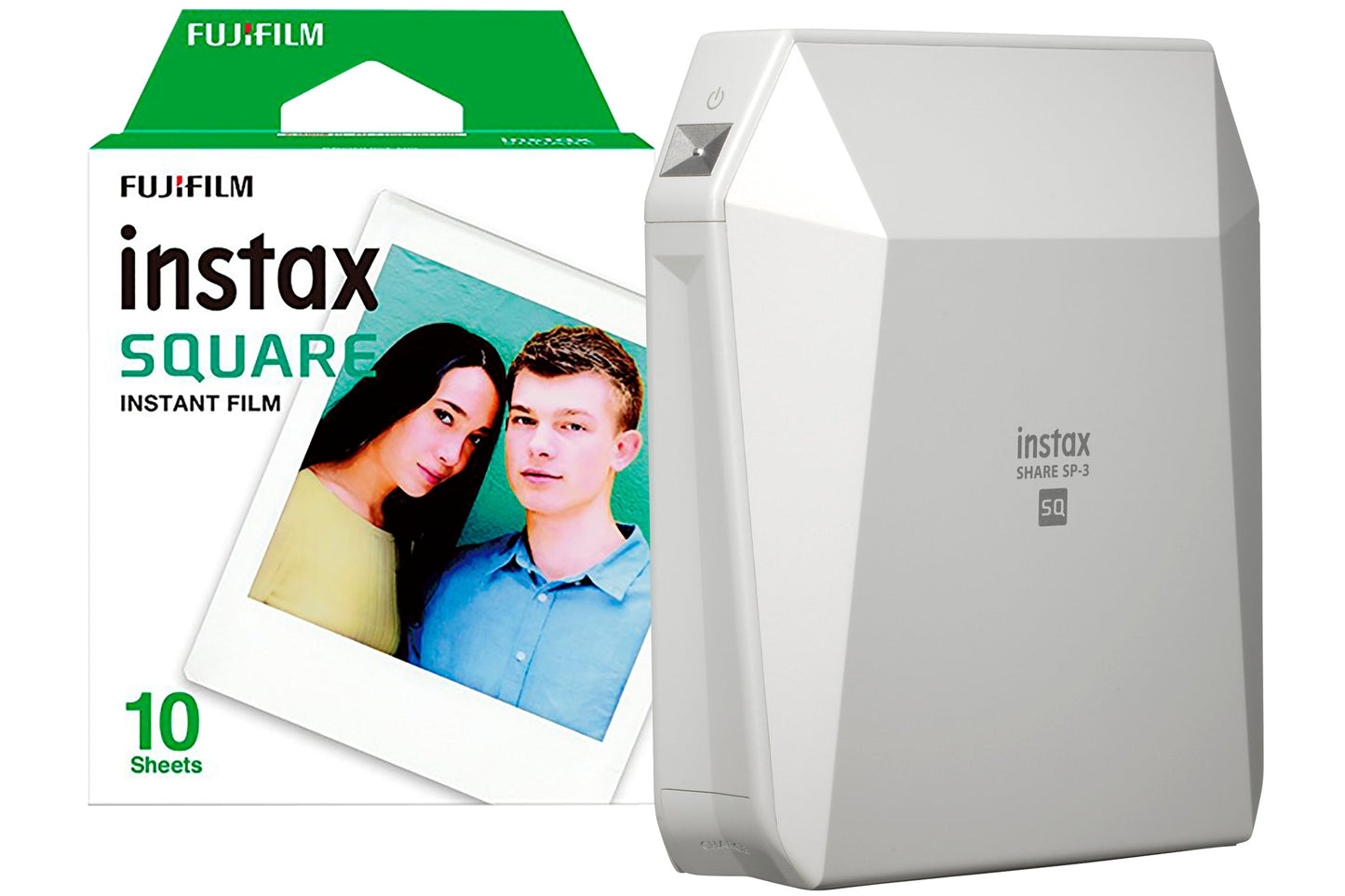 Fujifilm Instax SP-3 Share Square Wireless Photo Printer - White - maplin.co.uk