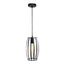 4lite WiZ Connected Decorative Pear Cage Lighting Pendant with ST64 Amber Coated Filament LED Smart Bulb - Black - maplin.co.uk