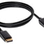 Maplin Lockable 4K Ultra HD DisplayPort Cable - Black, 1m - maplin.co.uk