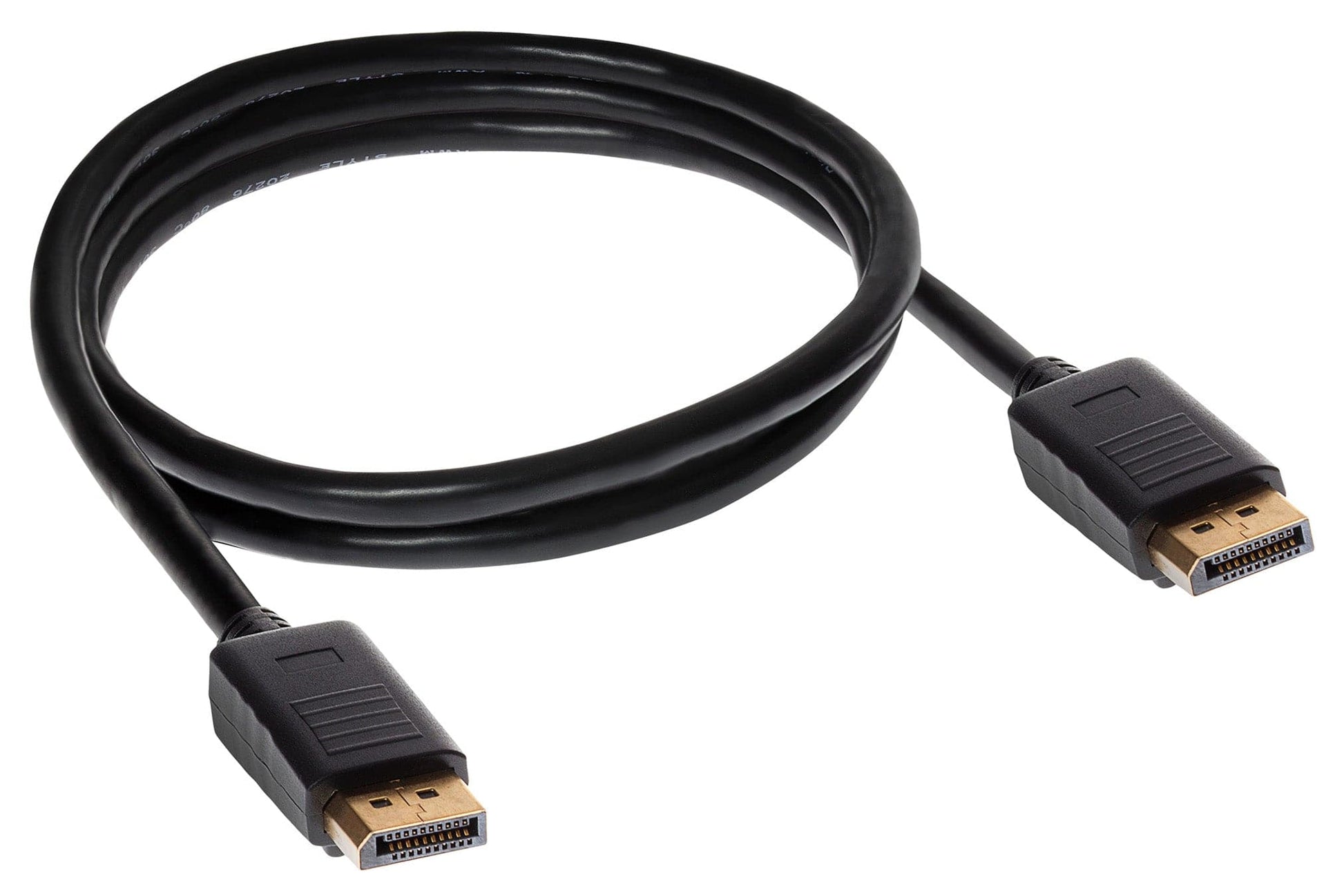 Maplin Lockable 4K Ultra HD DisplayPort Cable - Black, 1m - maplin.co.uk