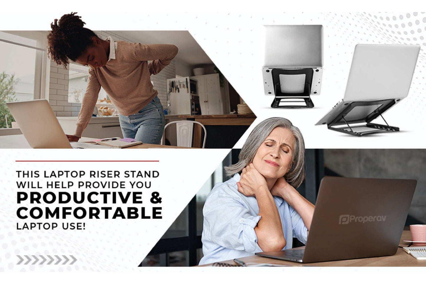 ProperAV Adjustable Laptop / Tablet Stand - maplin.co.uk
