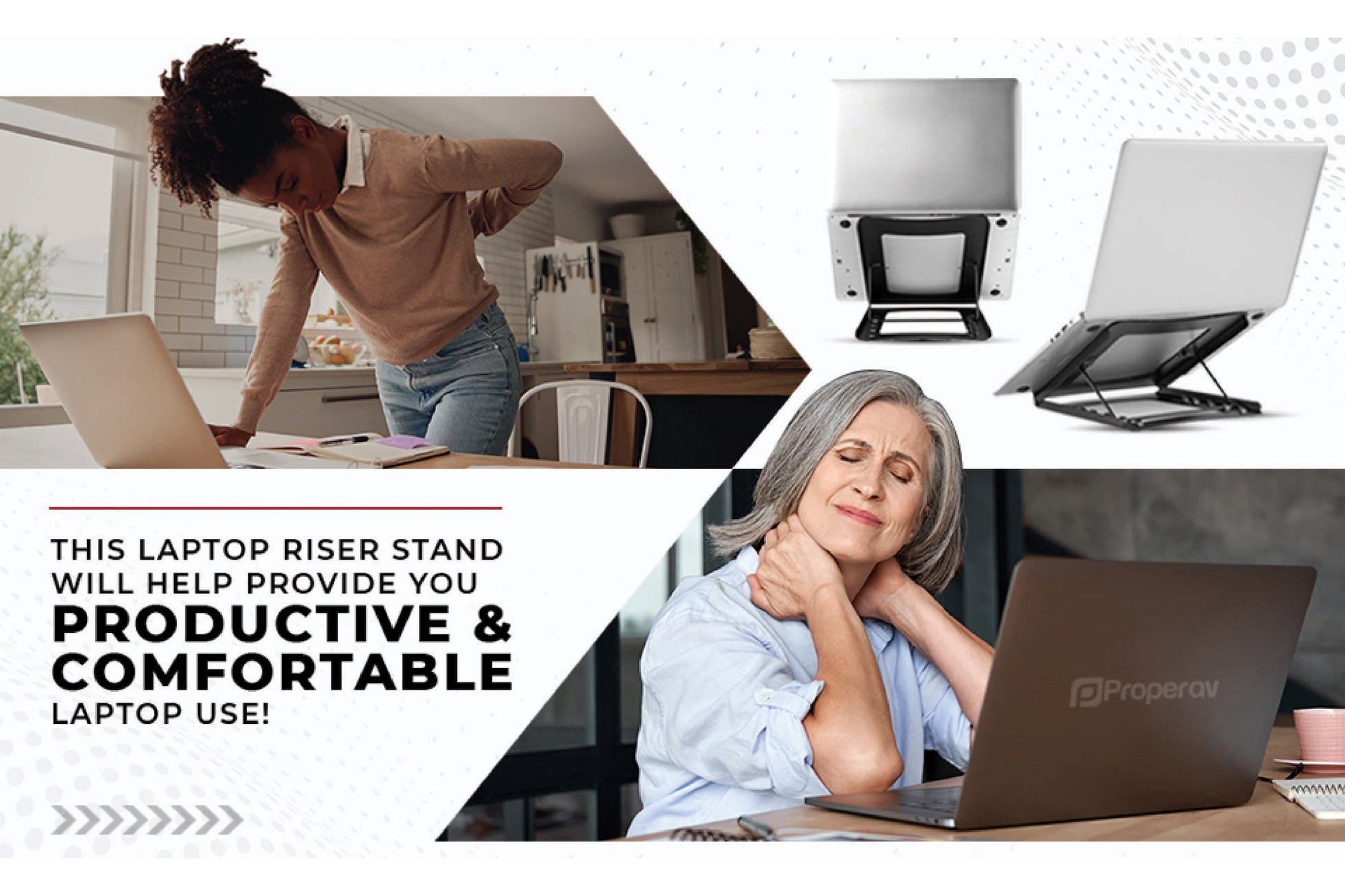 ProperAV Adjustable Laptop / Tablet Stand - maplin.co.uk