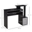 ProperAV Computer Desk with Sliding Keyboard Tray & Side Compartment - maplin.co.uk