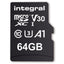 Integral 64GB High Speed V30 UHS-I U3 MicroSDHC/XC Memory Card with Adapter - maplin.co.uk