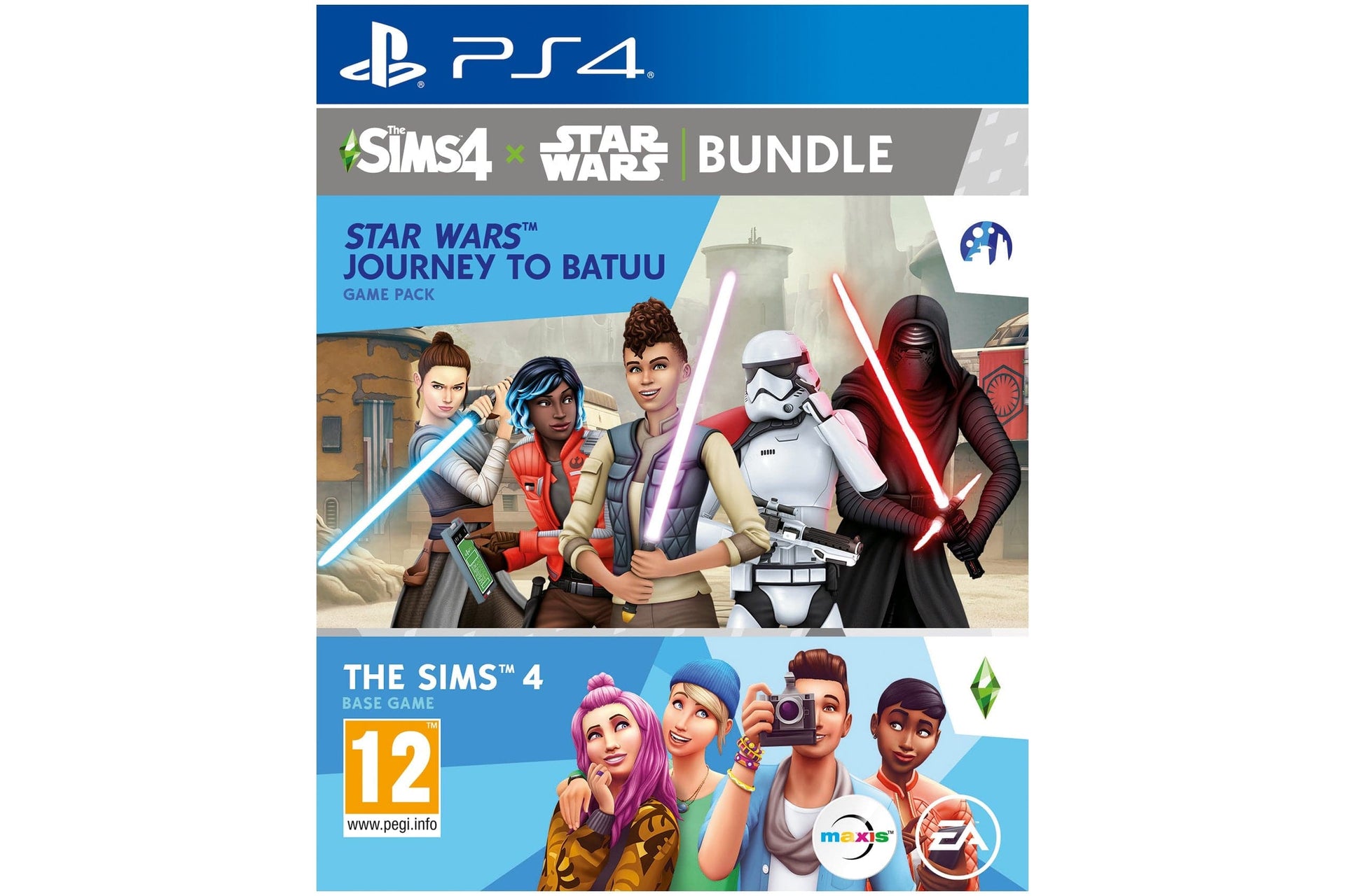 PlayStation 4 SIMS 4 Plus Star Wars Journey to Batuu Game Bundle