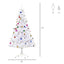 HOMCOM 4.9ft Artificial PVC Christmas Tree with Ornaments - maplin.co.uk