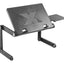 ProperAV Laptop, Tablet or Monitor Riser Stand with Extending Legs & Mouse Pad Side Mount - Black - maplin.co.uk