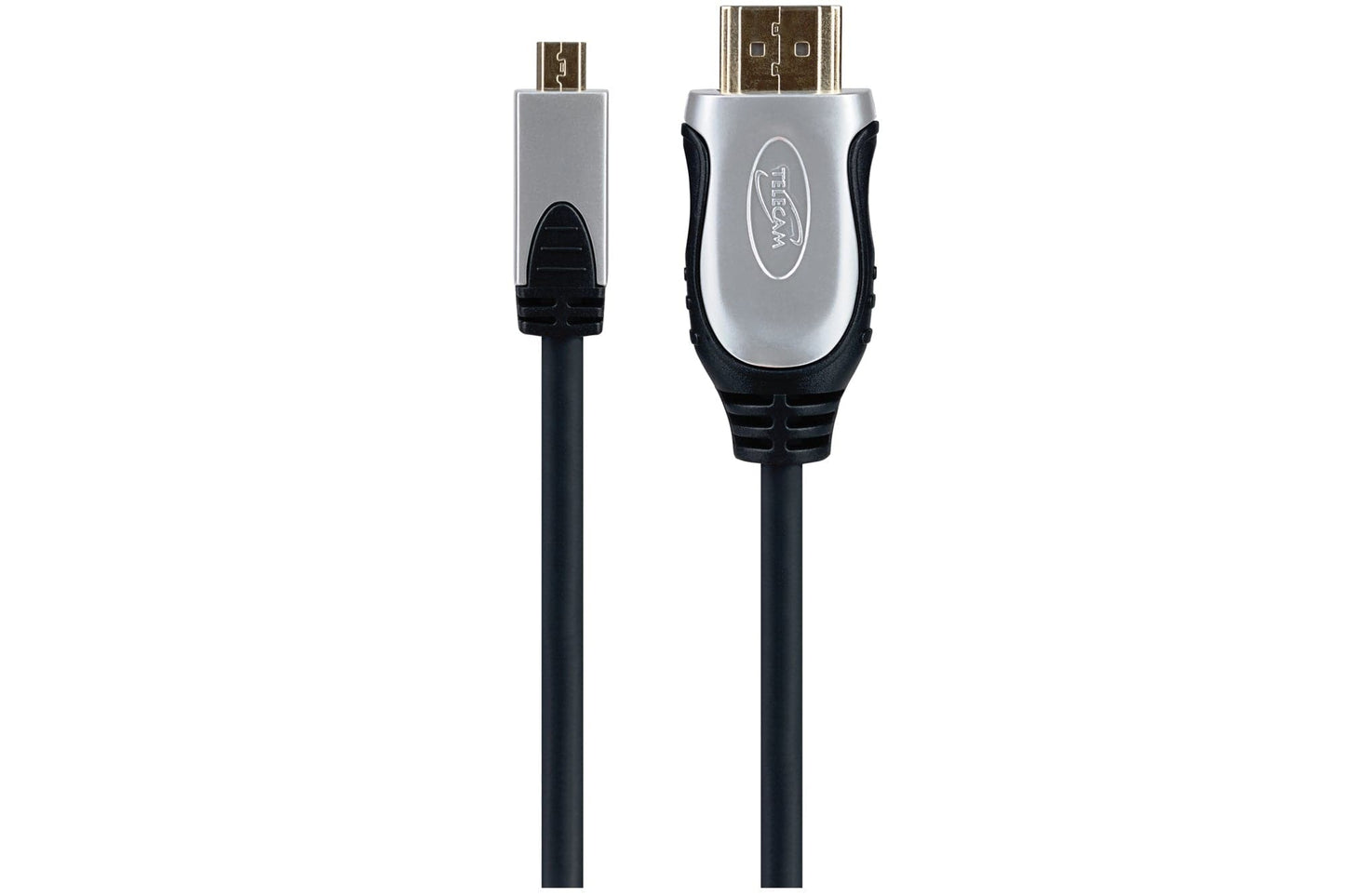 Maplin HDMI-A to Micro HDMI-D 4K 30Hz Cable with Ethernet & Gold Connectors - Black, 3m - maplin.co.uk