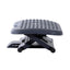 ProperAV Extra Home Under Desk Height & Angle Adjustable Footrest - Grey Black