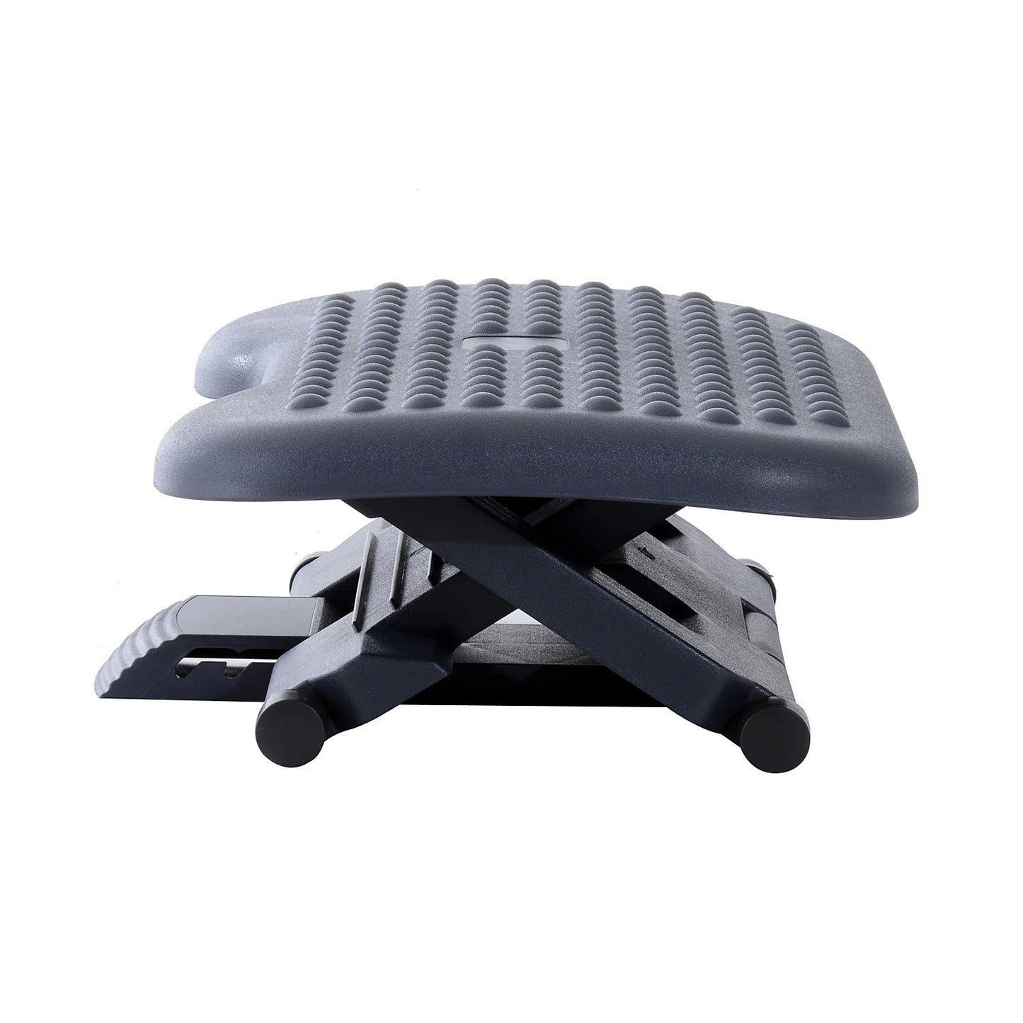 ProperAV Extra Home Under Desk Height & Angle Adjustable Footrest - Grey Black - maplin.co.uk