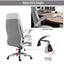 ProperAV Extra PU Leather Ergonomic Swivel Office Chair with Headrest - maplin.co.uk