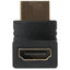 Maplin 90 Degree Fixed Angle HDMI Male to HDMI Female Adapter - Black - maplin.co.uk