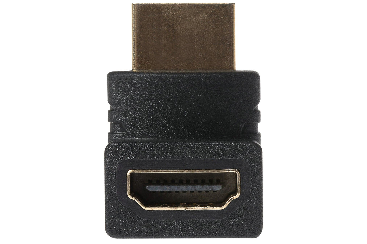 Maplin 90 Degree Fixed Angle HDMI Male to HDMI Female Adapter - Black - maplin.co.uk