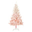 HOMCOM 5ft Pink Artificial Christmas Tree with Metal Stand - maplin.co.uk