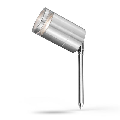 4lite Marinus GU10 Outdoor Garden Spike Light - Stainless Steel Single