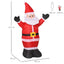 HOMCOM 4ft Inflatable LED Christmas Santa Claus Outdoor Decoration - maplin.co.uk