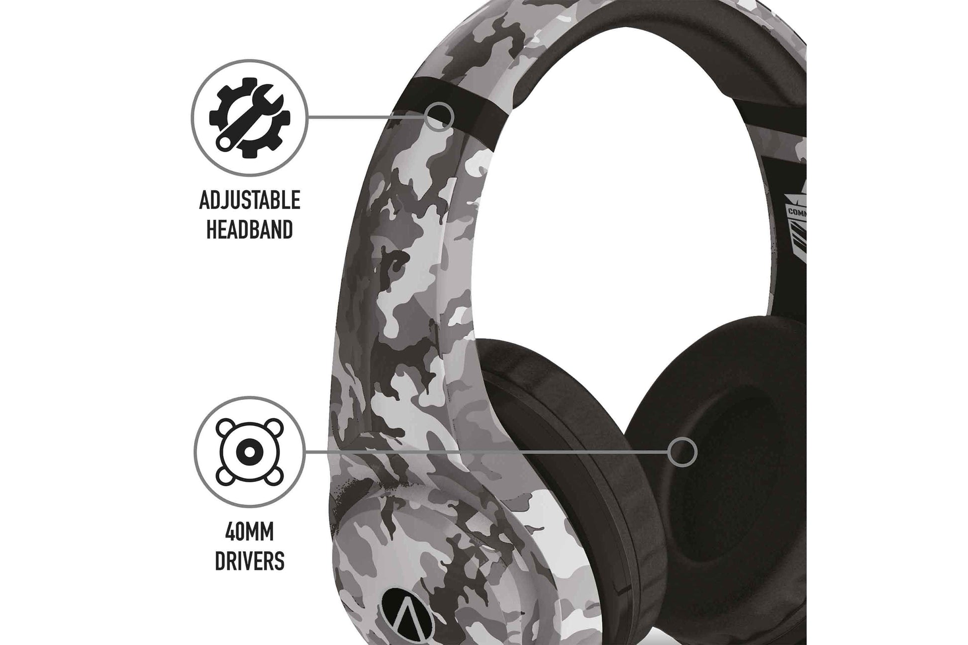 Stealth XP Commander Gaming Headset with Stand - Urban Camouflage - maplin.co.uk