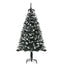 HOMCOM 5ft Snow-Dipped Artificial Christmas Tree with Star Topper - maplin.co.uk