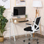 ProperAV Extra Computer Desk with Elevated Storage Shelf