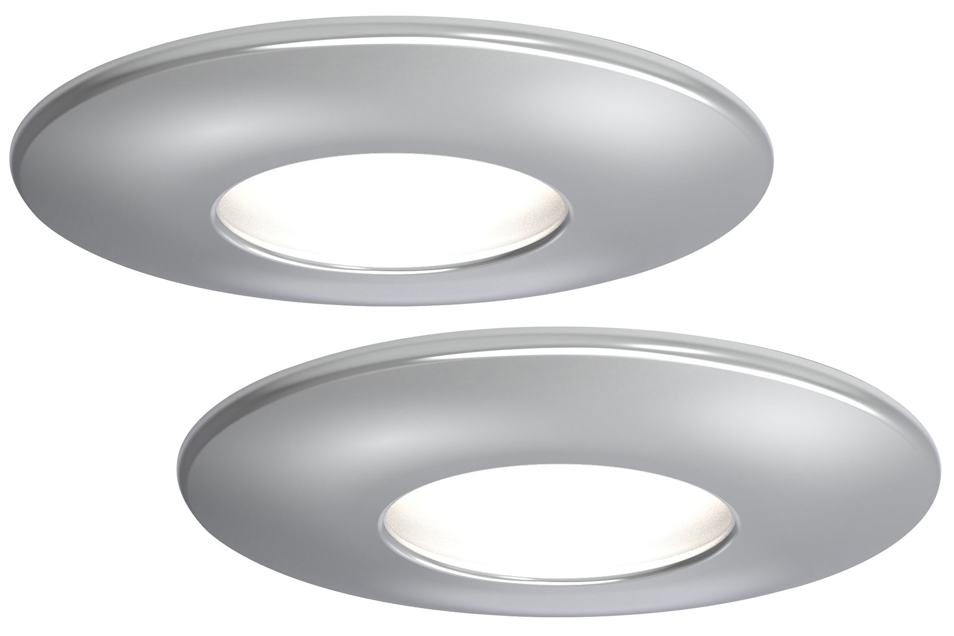 4lite WiZ Connected Fire-Rated IP65 GU10 Smart LED Downlight - Chrome - maplin.co.uk