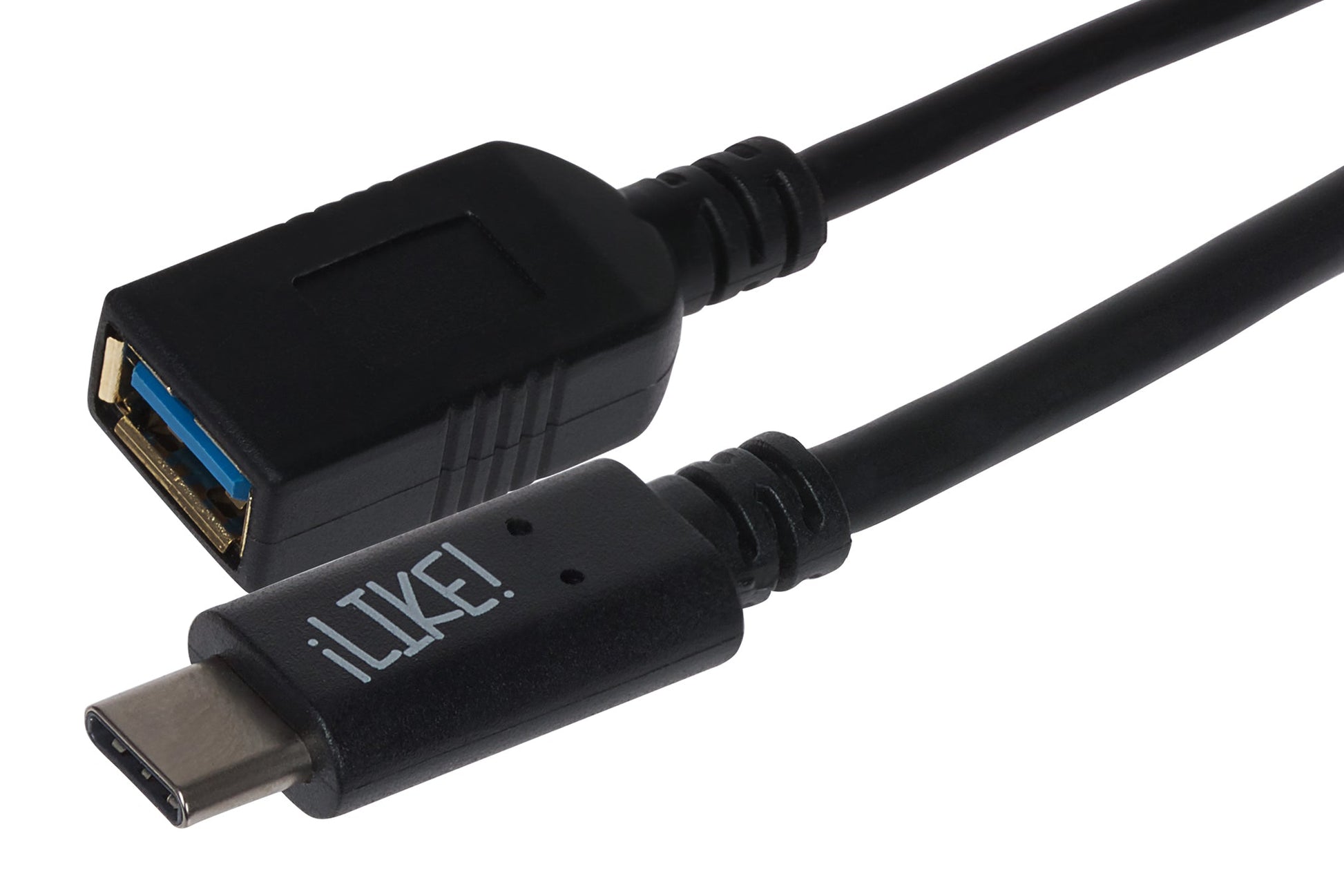 Maplin USB-C to USB-A 3.1 Gen 1 Female Adapter - Black, 14cm - maplin.co.uk