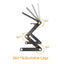ProperAV Laptop Stand for Bed / Sofa / Desk with Adjustable Legs & Mouse Pad - Black